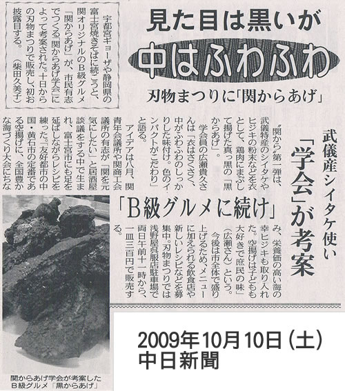 中日新聞中濃版掲載